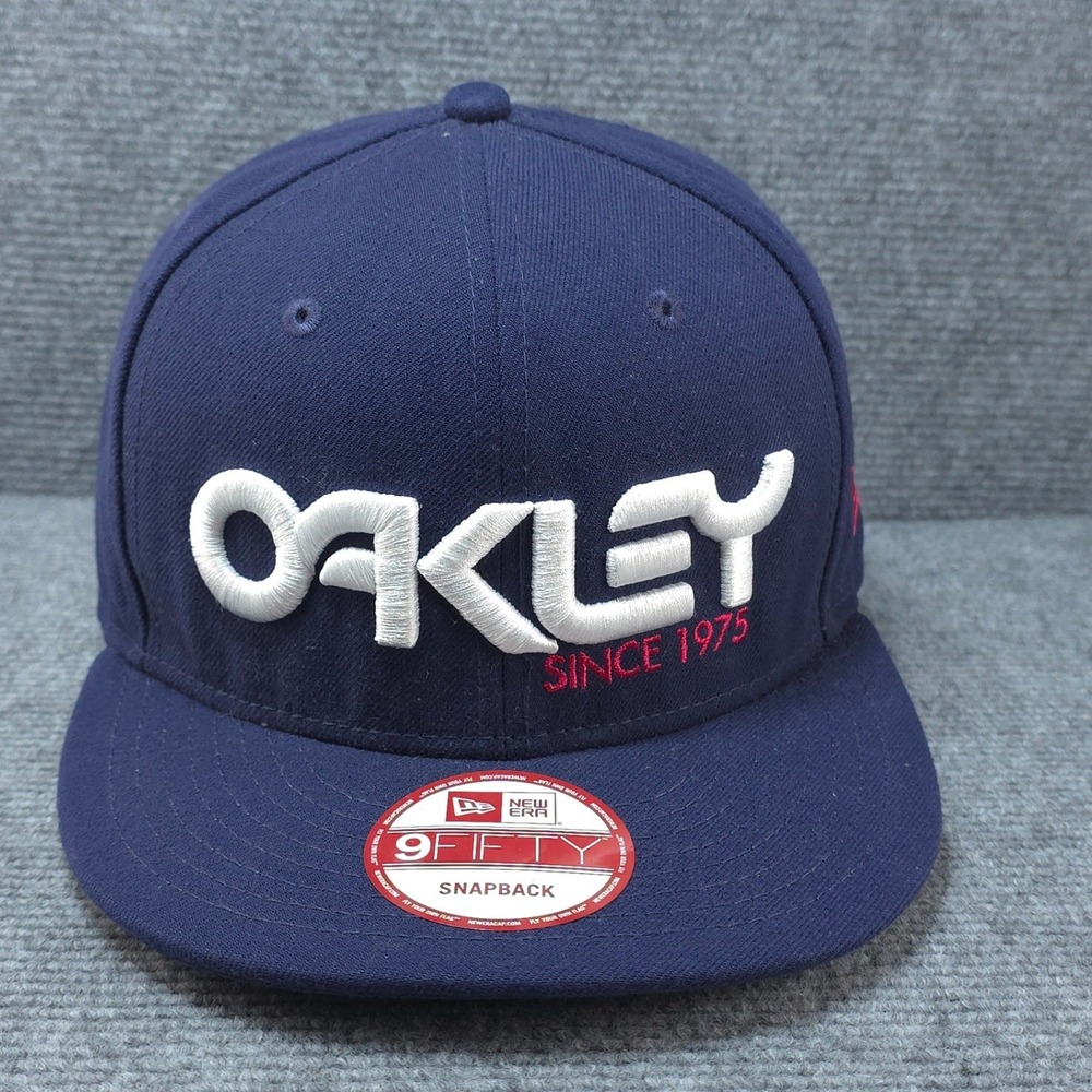 Oakley Hat Cap Snapback Mens OSFM‎ Blue Surf Skate Golf Streetwear Logo Y2K